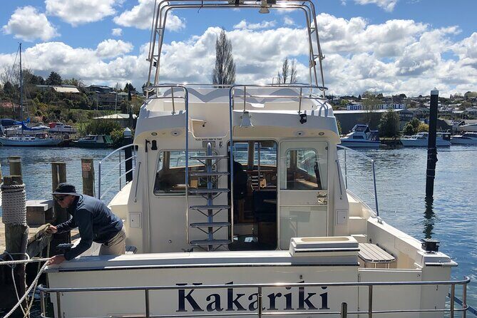 Evening Lake Taup Boat Charter Kakariki Catamaran - Good To Know