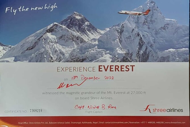 Everest Flight - Price and Guarantee