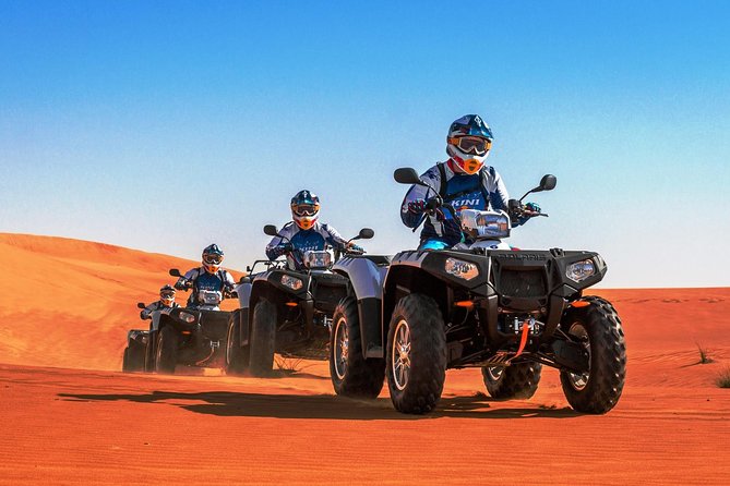 Exciting Quad Bike Experience With Dune Bashing, Sand Boarding and Refreshments - Common Questions