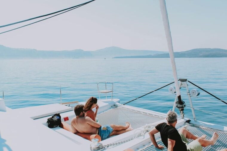 Exclusive Catamaran Sailing Adventure, BBQ & drinks on board - FAQs About the Santorini Catamaran Experience