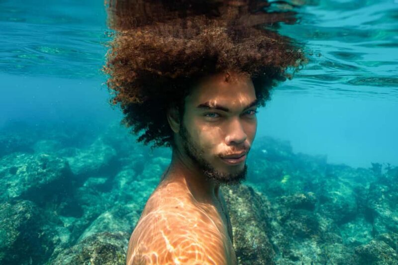 Exclusive underwater photo shoot in the sea near Palmain a turquoise blue bay - FAQ