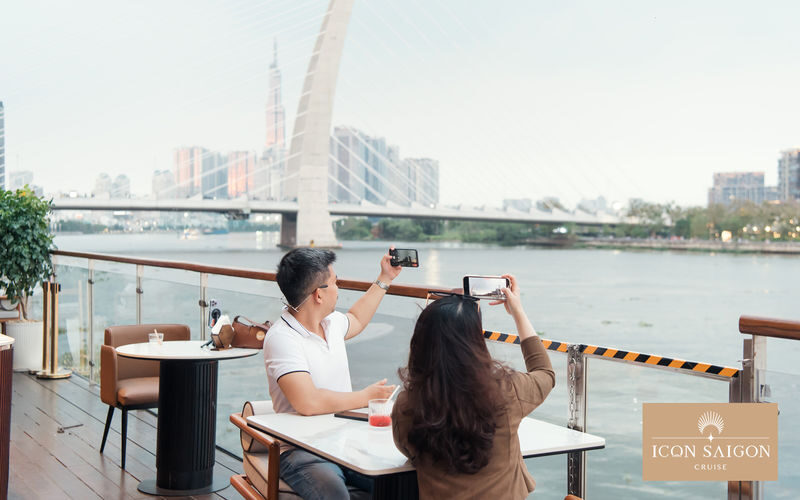 Experience Saigon River Sunset on Luxury Icon Saigon Cruise - Music, performances, and the onboard mood