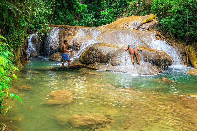 Explore 2 Hidden Water Falls and Caves With Limestone Massage - Destination Details
