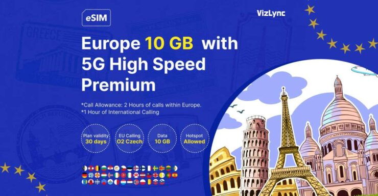 Explore Europe With 10GB High-Speed Premium Esim Data Plan - Benefits of 10GB High-Speed Premium Esim