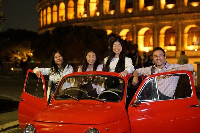 Explore Night Life in Rome with A Vintage Car Fiat 500 - A Closer Look at the Nightlife Tour in Rome