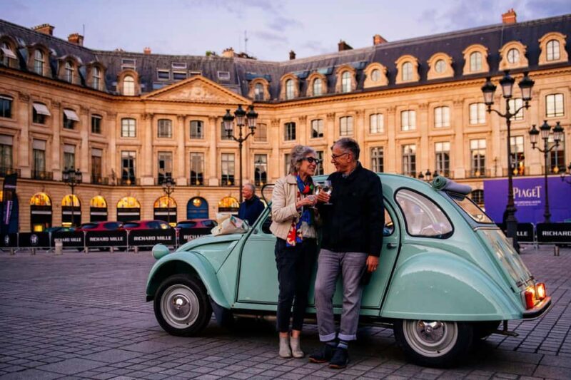 Explore Paris in a vintage 2CV, day or night, with a Champagne option - What to Expect from the Experience