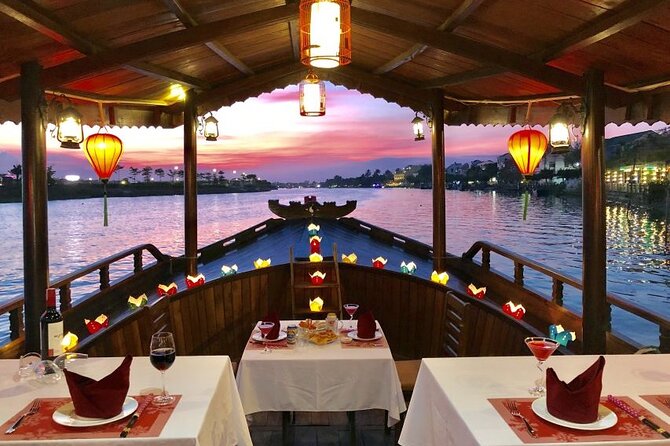 Exploring Romantic Sunset Dinner Cruise in Hoi An Thu Bon River - Booking and Pricing Details
