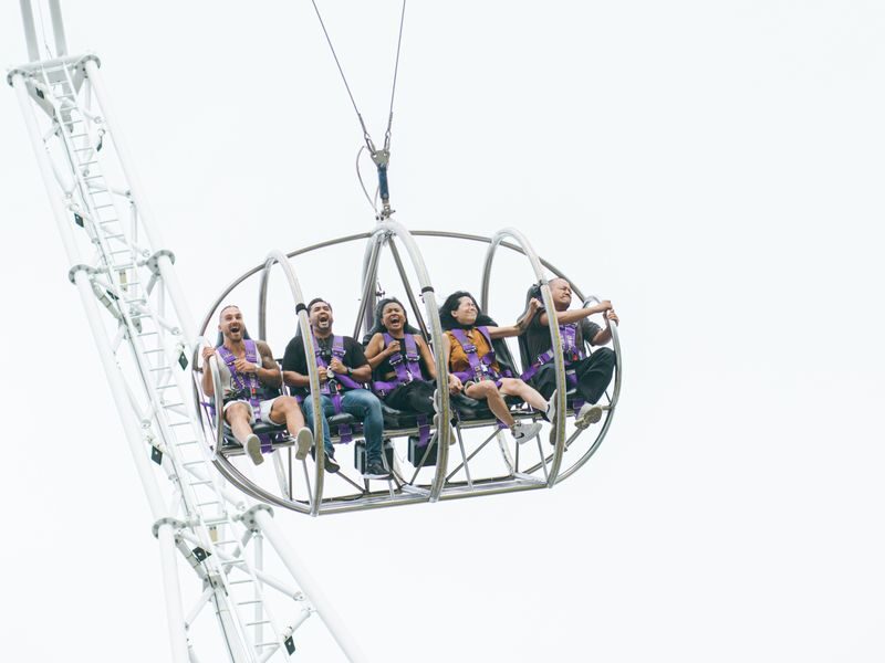Extreme Swing Ride at G Swing Bali in Canggu - The moment before the swing lets go