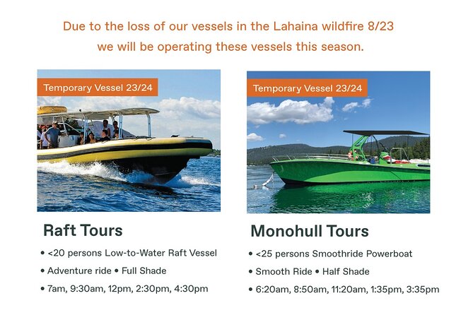 Eye-Level Whale Watching Eco-Raft Tour From Lahaina, Maui - Inclusions and Equipment