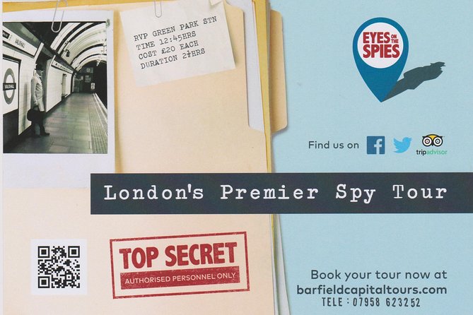 Eyes on the Spies Central London Walking Tour - Additional Information