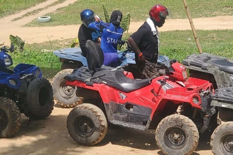 Falmouth: Horseback Riding, ATV & Blue Hole Adventure - Swimming with Horses in the Ocean