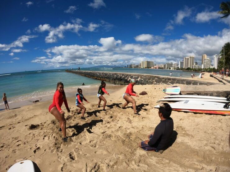 Family Surfing Lesson: 1 Parent, 1 Child Under 13, & Others - Lesson Experience
