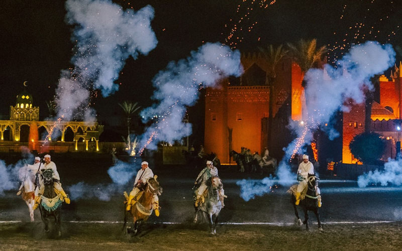 Fantasia 1001 Nights Dinner Show in Marrakech - A Moroccan night built around the Fantasia