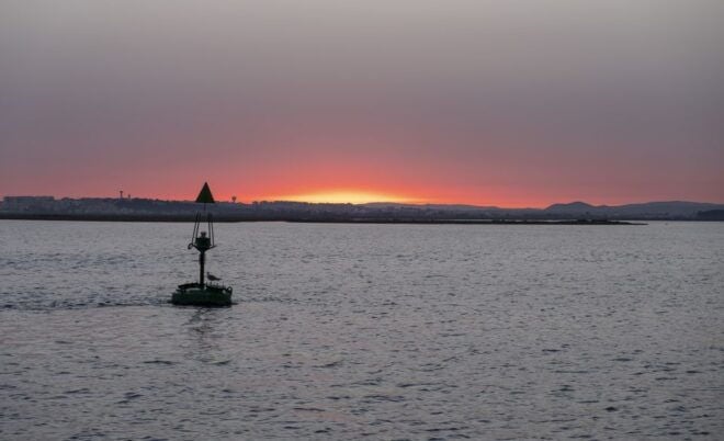Faro: Ria Formosa Guided Sunset Tour by Catamaran - Full Description