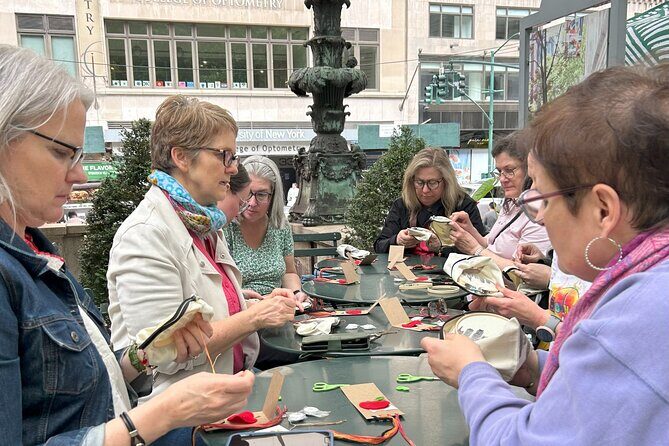 Fiber Arts Field Trip NYC Museum Lunch Embroidery Project - Final Thoughts