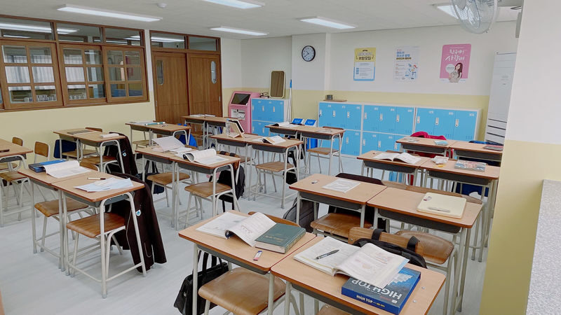 Film Your YouTube & TikTok in a Real Korean Classroom Studio - Seoul - A school set built for your own camera