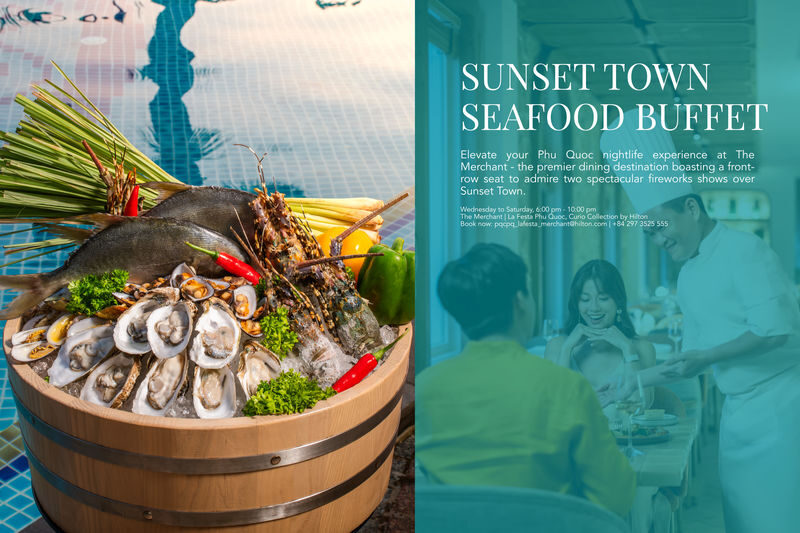 Fishermans Catch Buffet Dinner by The Merchant at La Festa Phu Quoc - Finding the entrance and arriving on time