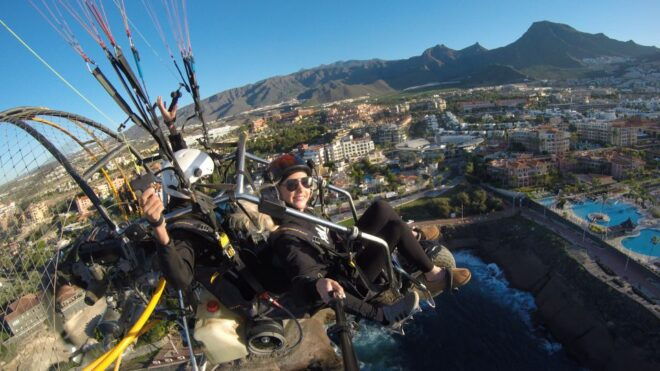Flight in Paratrike Over the Tenerife South - Flight Description