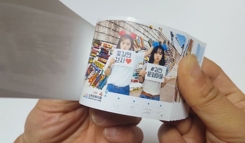 Flipbook Making Class Experience in Gamcheon Cultural Village - From shooting to a printed keepsake