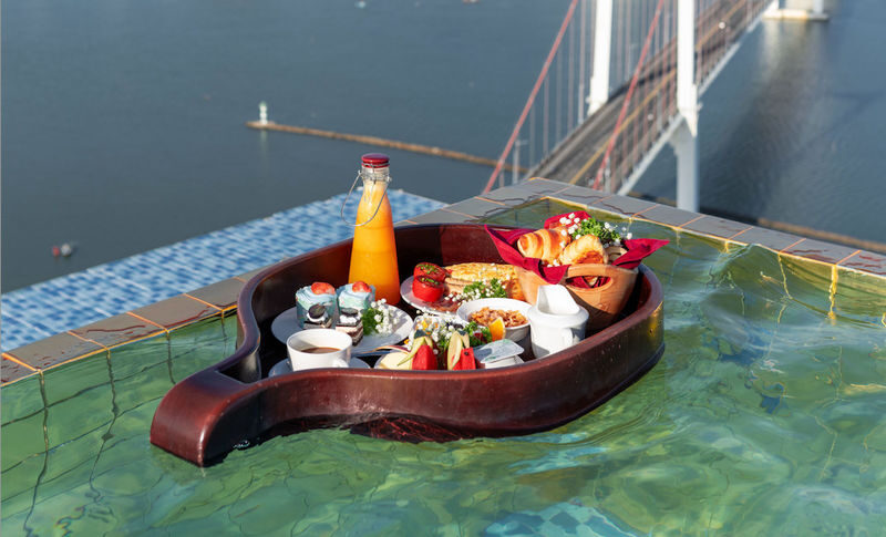Floating Breakfast On Infinity Pool At Wyndham Danang Golden Bay - Key points before you book