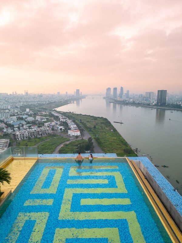 Floating Breakfast On Infinity Pool At Wyndham Danang Golden Bay - Who will enjoy this experience most