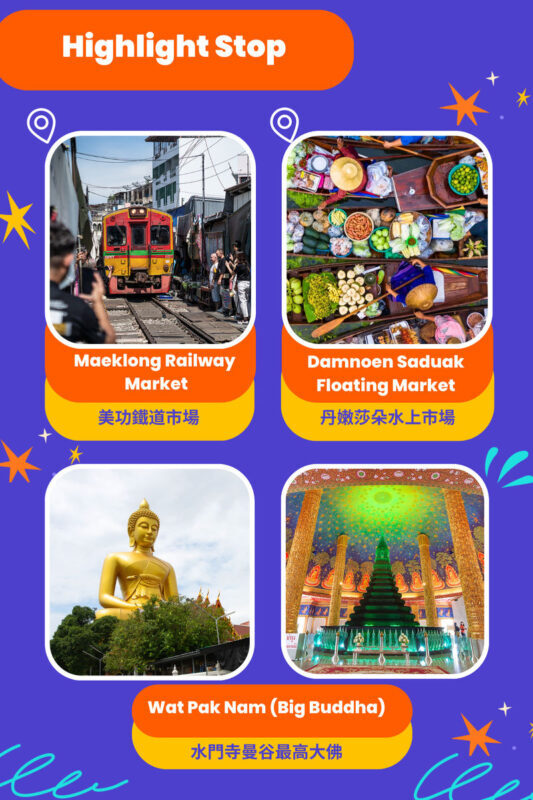 Floating Market & Wat Pak Nam (Big Buddha)Day Tour from Bangkok - Wat Pak Nam: a calmer finish beneath the Big Buddha