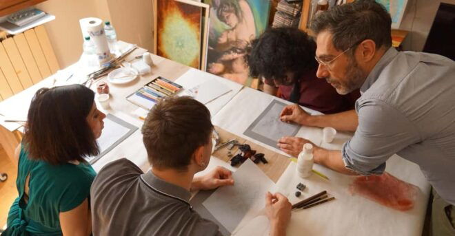 Florence: Painting Experience, Create Your Florentine Lily! - Painting Techniques Explained