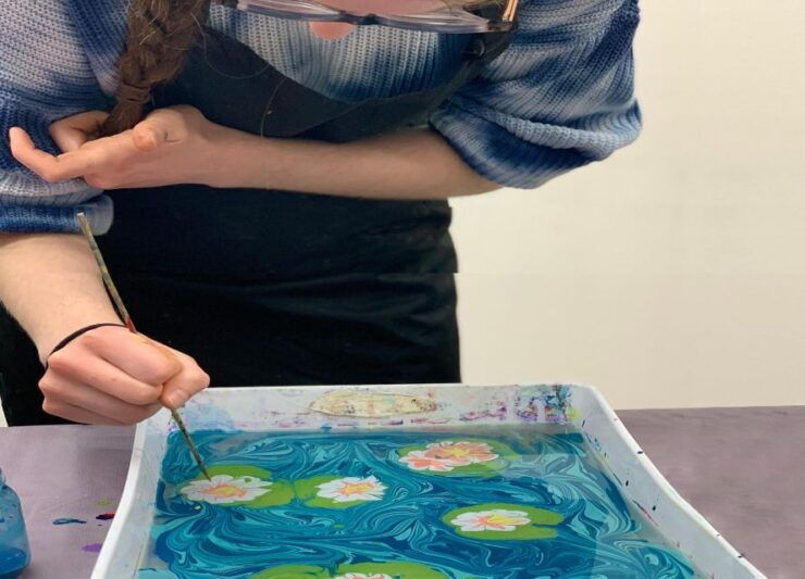 Florentine Paper Marbling, an Artisan Experience - Artisan Techniques Demonstration