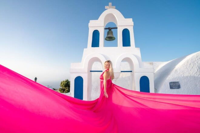 Flying Dress Dream Photoshoot Santorini - Dress Selection and Options