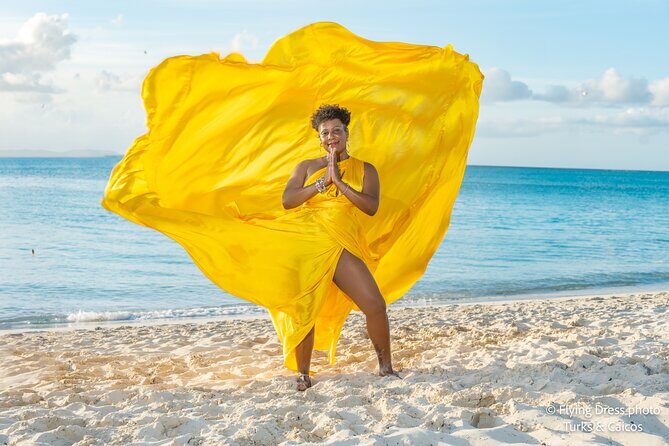 Flying Dress Photo in Turks and Caicos island - An Overview of the Flying Dress Photo Experience