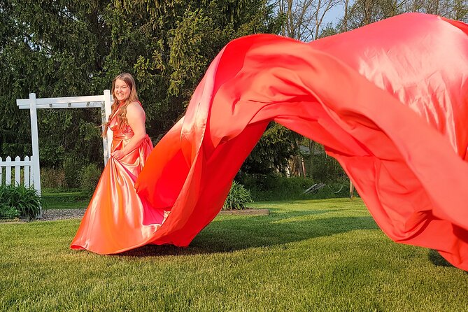 Flying Dress Photo Shoot in Madison WI - Directions