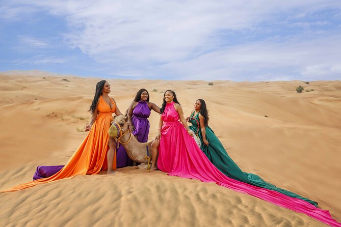 Flying Dress Photoshoot Dubai Individual or Couple Session 2Hours - Location and Transportation