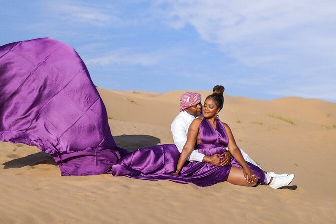 Flying Dress Photoshoot Dubai Individual or Couple Session 2Hours - Cancellation Policy
