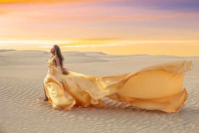 Flying Dress Photoshoot Dubai Solo, Couple and Group Session - Solo Flying Dress Session