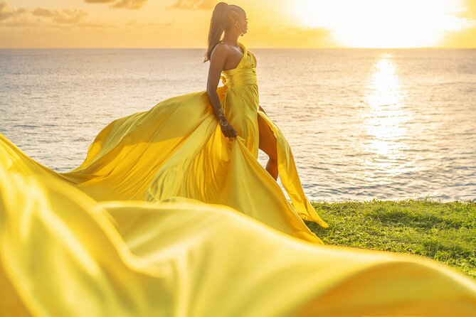 Flying Dress Photoshoot in Barbados - Start and End Time Information