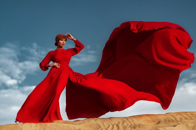 Flying Dress © Photoshoot in Dubais Red Sand Desert - Good To Know