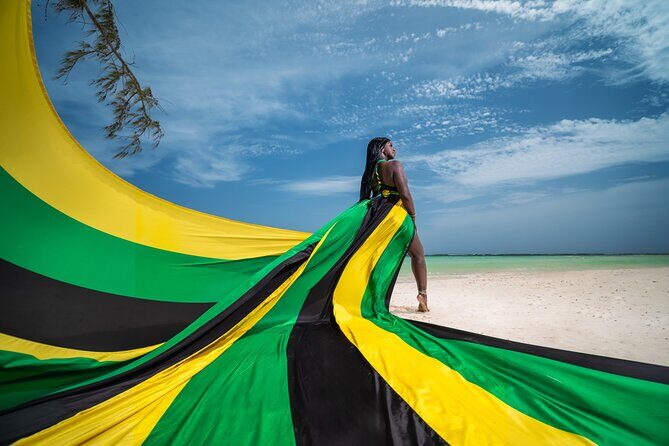 Flying Dress Photoshoot in Montego Bay Jamaica - The Photos and Delivery