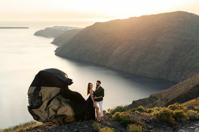 Flying Dress Photoshoot in Santorini: Happy Birthday Package - Happy Birthday Surprises