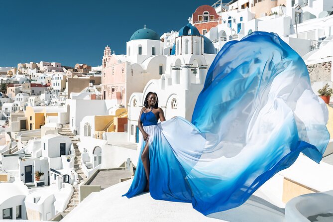 Flying Dress © Photoshoot in Santorini: Mr. President Package - Pricing and Reviews