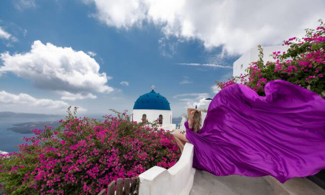 Flying Dress Photoshoot Santorini - Photo Delivery Details