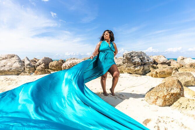 Flying Dress Photoshoot Turks and Caicos - The Experience: What to Expect During the Session