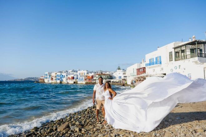 Flying Dress Photoshooting Mykonos - Meeting Point Information