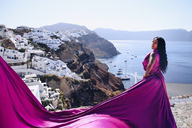 Flying Dress Private Photoshoot Santorini - Traveler Photos