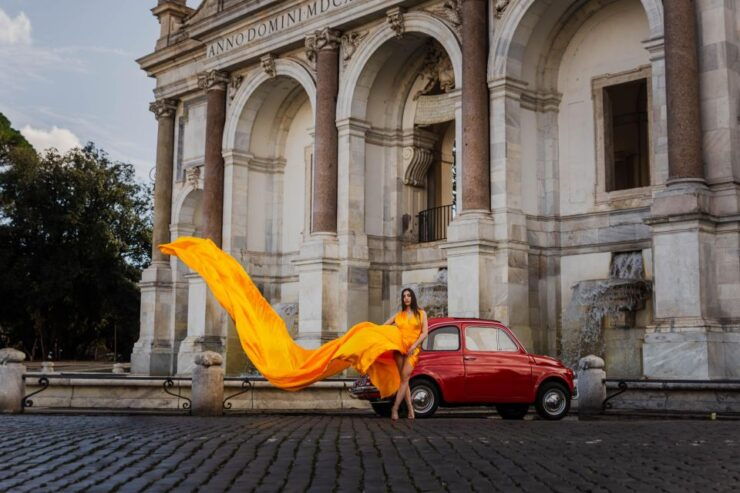 Flying Dress Rome Photoshoot - Languages and Accessibility