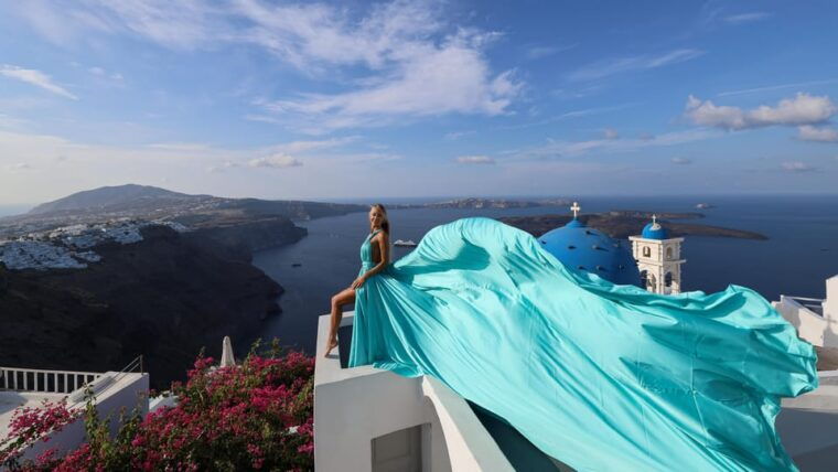 Flying Dress Santorini - The Photographers and the Quality of Photos