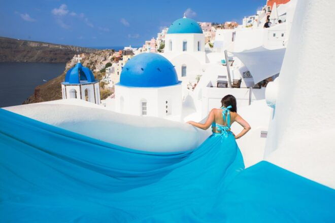 Flying Dress Santorini Photoshoot - Tips for a Successful Photoshoot