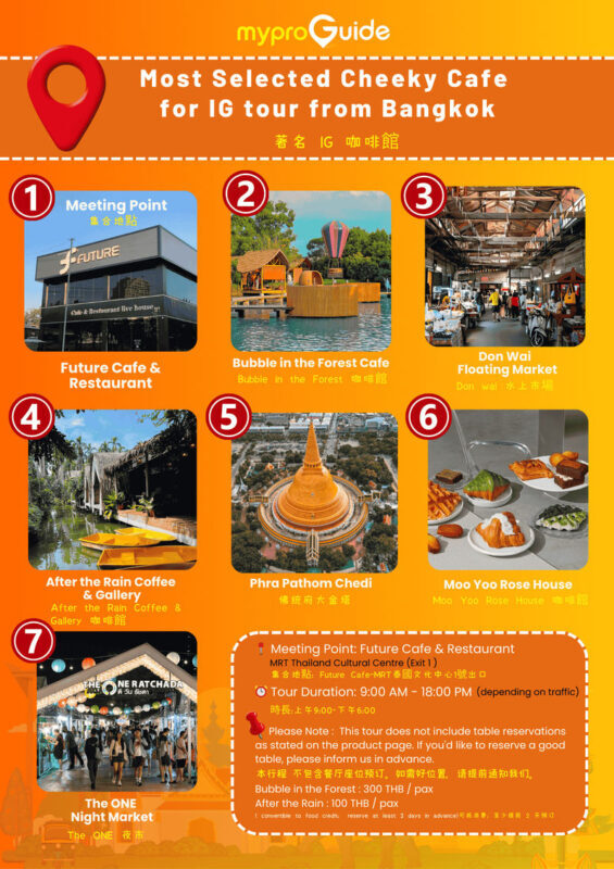 (Free eSIM) Bangkok Cafe Tour (Bubble in the Forest, After the Rain) - A café tour that also gets you out of Bangkok