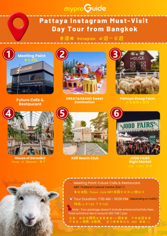 (Free eSIM) Pattaya Instagram Must-Visit Day Tour from Bangkok - Starting early from Bangkok