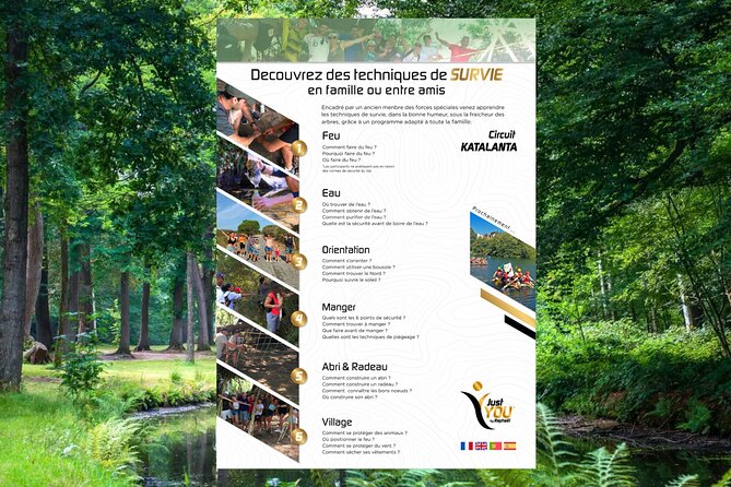FREJUS - ACTIVITY and ADVENTURE in Survival Techniques KATALANTA - Whats Included in the Activity