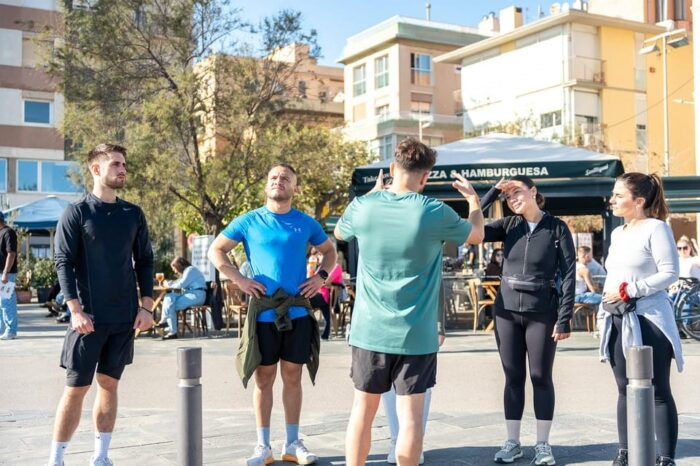 French Running Tour of Barcelona - Refueling at FitBar